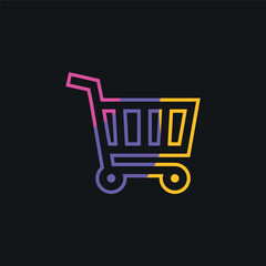 Wall Mural - Shopping Cart, Electronic commerce, Shop Logo Vector Inspiration