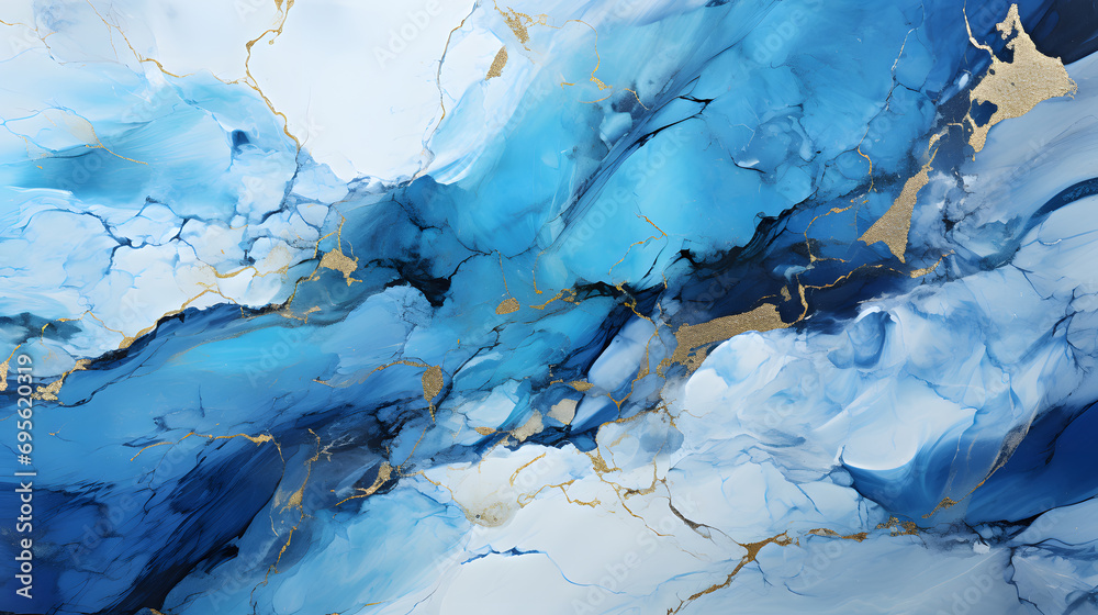 Abstract blue white marbleized stone marble granite texture background ...