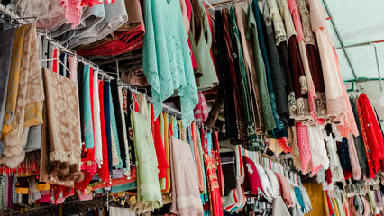 Wall Mural - clothes hanging on a hanger