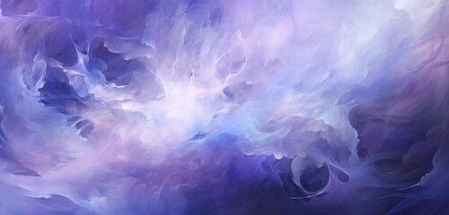 Wall Mural - a cosmic digital abstract creation showcasing a blend of celestial purples