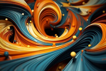 Wall Mural - an abstract conceptual background exploring the duality of chaos and order, showcased in a symphony 
