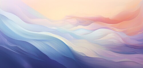 Wall Mural - conceptual abstraction of introspection and contemplation depicted through a serene blend of etherea