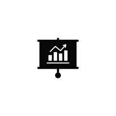 Poster - Presentation billboard sign icon vector for web site Computer and mobile app