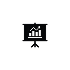 Poster - Presentation billboard sign icon vector for web site Computer and mobile app