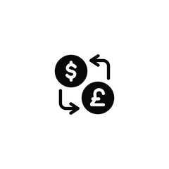 Poster - Money exchange icon, Money exchange sign vector for web site Computer and mobile app