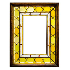 colorful stained glass picture frame