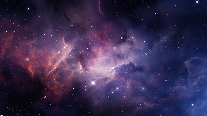 space background with realistic nebula and shining stars. colorful cosmos with stardust and milky wa