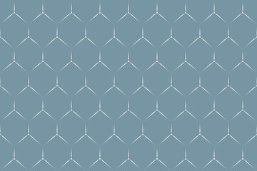 Wall Mural - Geometric of grid pattern. Design mesh shape white on pastel blue background. Design print for illustration, textile, kids, magazine, cover, card, background, wallpaper. Set 7