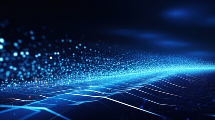 Poster - digital technology speed connect blue background, cyber nano information, abstract communication,
