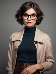 Poster - fashion model posing in studio