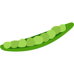 Canvas Print - Peas Illustration