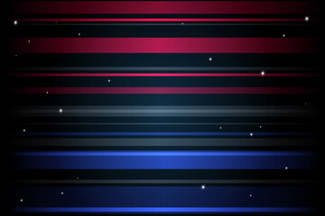 Wall Mural - gradient lines background with horizontal red and blue tones