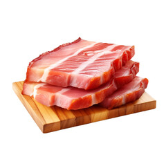 Wall Mural - Canadian Bacon isolated on transparent background