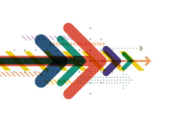 Wall Mural - abstract arrow direction. technology background. concept of communication data transfer technology