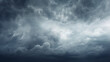 A cloudy sky painted in shades of gray, indicative of bad weather on a rainy or stormy winter day