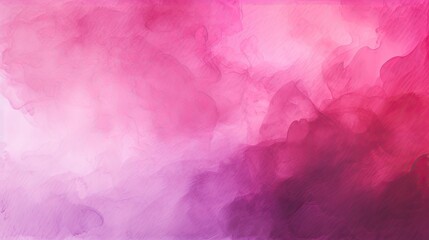 Wall Mural - Abstract fuchsia watercolor background. The backdrop is pink, blurred lines and spots, flowing paint