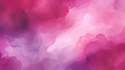 Wall Mural - watercolor background with waves and blurring. pink, magenta, fuchsia, mixing of colors