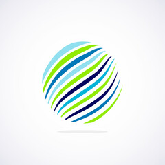 Poster - Abstract circle logo - minimalist emblem, timeless and universal shape of circle. Unique logo represent range of brands and concepts, encapsulating simplicity and creativity in single, iconic image