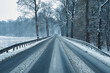 Street - Snow - Winter - Cold - Background - Landscape - Country - Road 