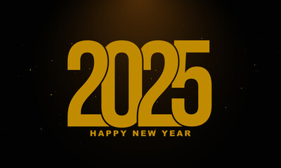 Wall Mural - 2025 Happy New Year Background.