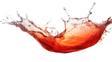 Poster - A vibrant splash of red liquid on a clean white background. Suitable for various purposes