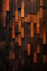 Poster - Close up view of a wooden wall with various vibrant colors. Perfect for adding a pop of color and texture to any design project