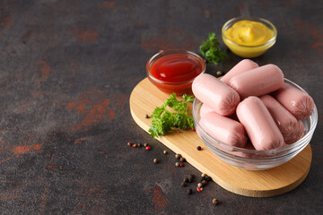 Wall Mural - Mini sausage, concept of tasty meat food