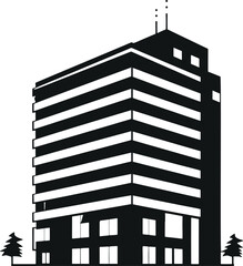 Poster - Sleek and Modern Minimalistic Building Vector Glyphs on Sale!
