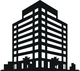 Poster - Contemporary Architectural Vector Illustration, Minimalistic Building Design