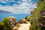 Fototapeta Do pokoju - Morski krajobraz, urlop w Grecji, piękna wyspa Korfu