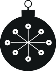 Poster - Stylish & Simple Vector Christmas Balls - Perfect for Minimalistic Designs