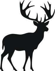 Poster - Sleek and Simplistic Deer Vector Illustration for Minimalist Designs