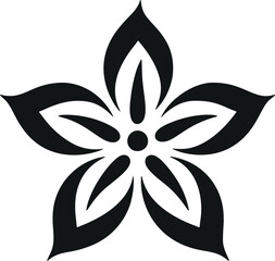 Poster - Minimalistic Floral Glyph Illustration - A Versatile Vector for Modern Designs