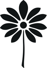 Poster - Elegant Minimalistic Flower Vector: Beautify your Creative Projects