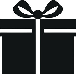 Poster - Modern and Elegant Minimalistic Gift Vector Glyph for Sale