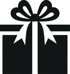 Poster - Minimalistic Gift: Stylish Vector Glyph Flat Design for Sale on Adobe Stock