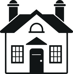 Poster - Sleek and Modern Minimalistic House Vector: Simplistic Elegance for Your Designs