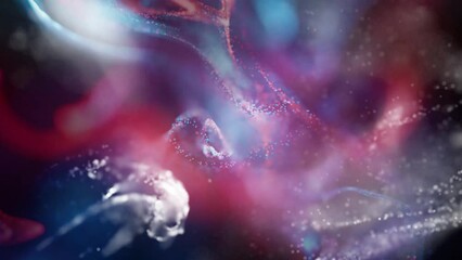 Wall Mural - particle dust wave abstract background