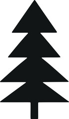 Poster - Sleek and Stylish Minimalistic Christmas Trees Vector Collection