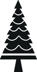 Poster - Simplistic Festive Tree Vector Graphics for Holiday Designs