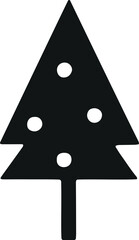 Poster - Vector Minimalistic Christmas Trees: Elegant and Contemporary Holiday Glyphs