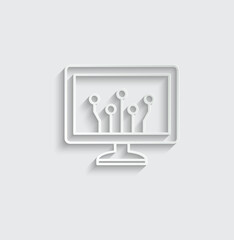 Fototapete - ai icon vector Artificial intelligence icon logo