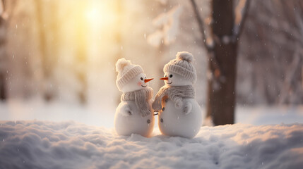 Two snowmen