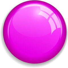 Poster - Pink round magnet button