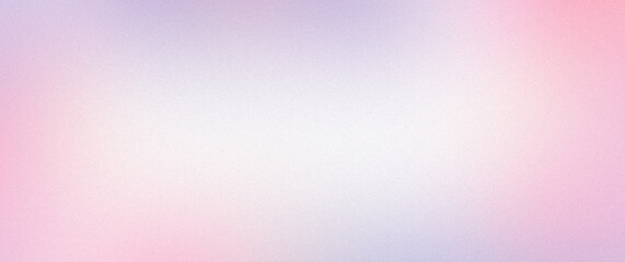 Abstract noisy gradient background of multicolored pastel pink white colors. Color palette, colorful pattern with a soft noise effect. Holographic blurred grainy gradient banner texture