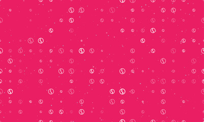 Poster - seamless background pattern of evenly spaced white advantage of oncoming traffic signs of different 