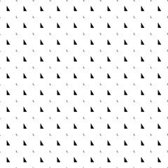 Poster - Square seamless background pattern from geometric shapes are different sizes and opacity. The pattern is evenly filled with black right triangle symbols. Vector illustration on white background