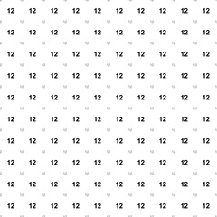 Poster - Square seamless background pattern from geometric shapes are different sizes and opacity. The pattern is evenly filled with black twelve numbers. Vector illustration on white background