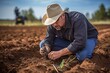 © Silvana - In this authentic and candid photo, an agricultural technician is seen actively collaborating with farmers in the field. Together, they work towards sustainable farming practices