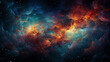 Milky way galaxy stretching across the sky in vivid colors, AI Generated